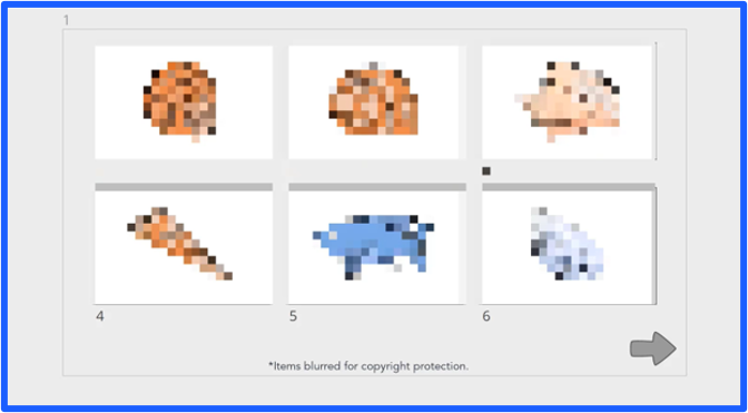 Test question screen for Verbal