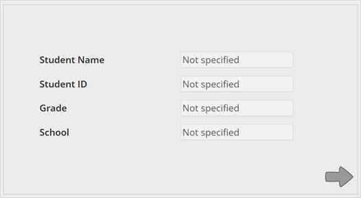 Demographics confirmation screen
