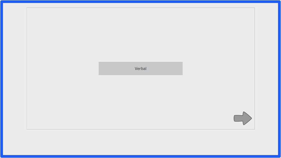 Verbal test home screen
