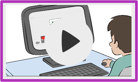 Instruction video screen for Nonverbal